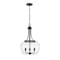 Z-Lite Joliet 3 Light Pendant, Matte Black & Clear 473P16-MB - alternate 2